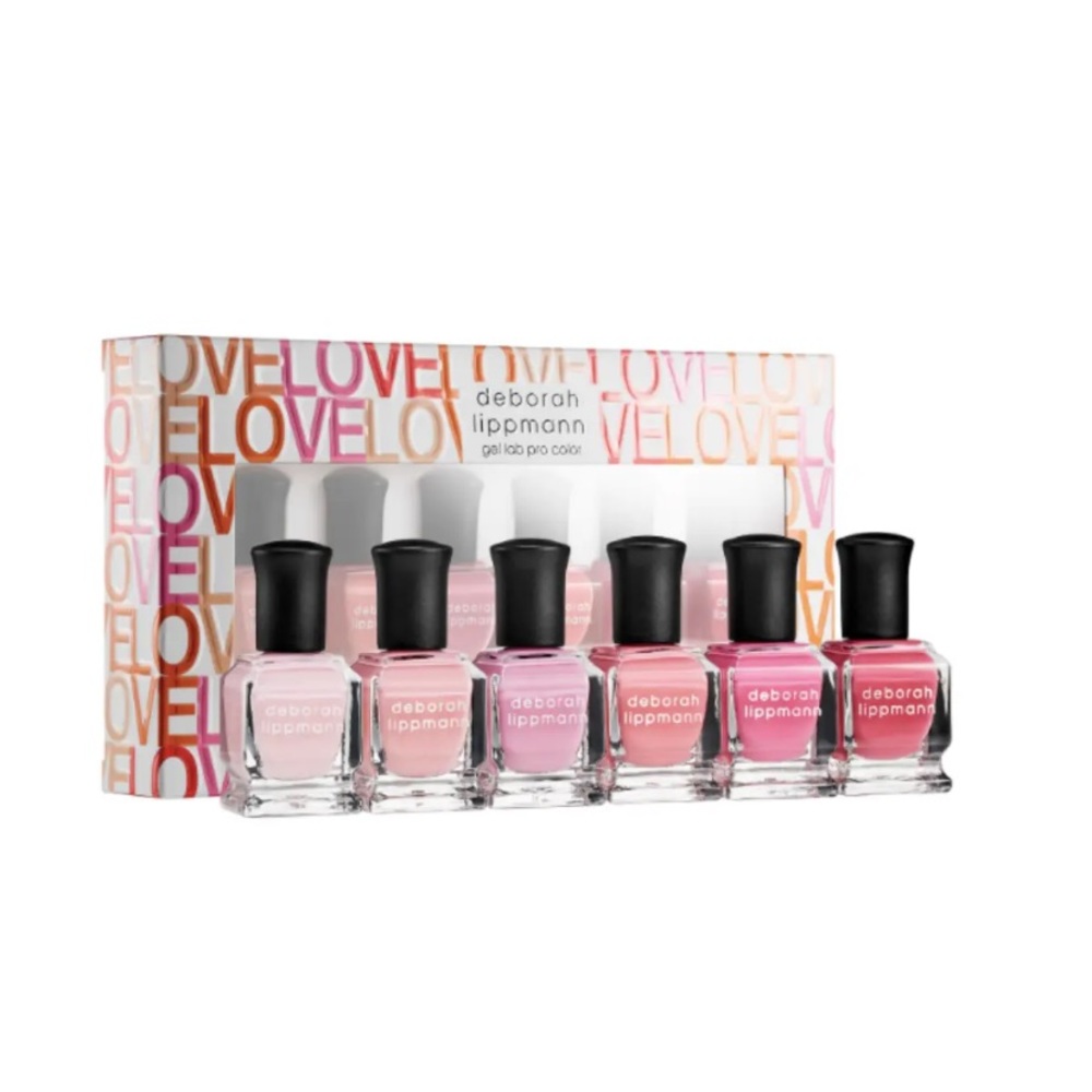 DEBORAH LIPPMANN Make Me Blush 6 Piece Gel Nail Polish Set - .27 fl oz ea. NIB